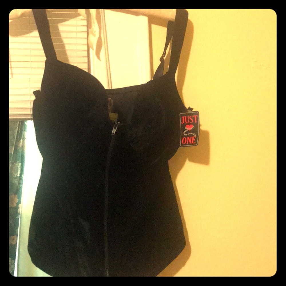 Velvet bustier